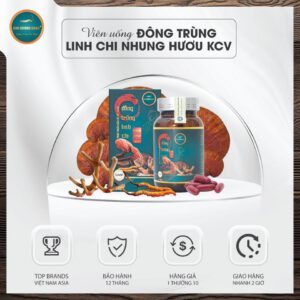 Viên uống đông trùng linh chi nhung hươu Kim Cương Vàng