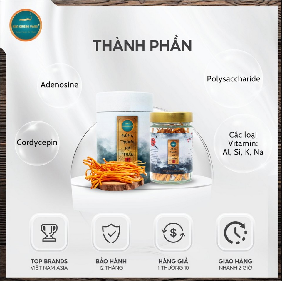 Đông trùng hạ thảo Gold Kim Cương Vàng