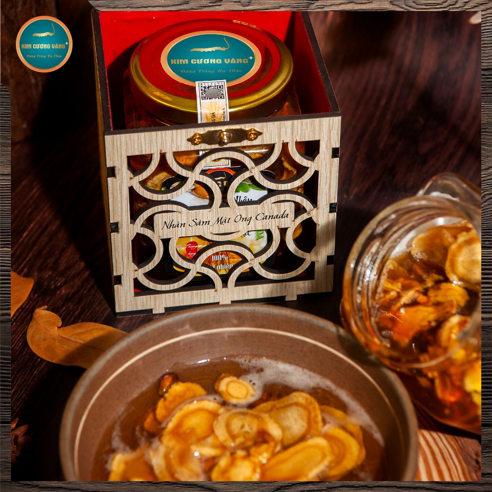 Nhân Sâm Mật ong Canada Kim Cương Vàng