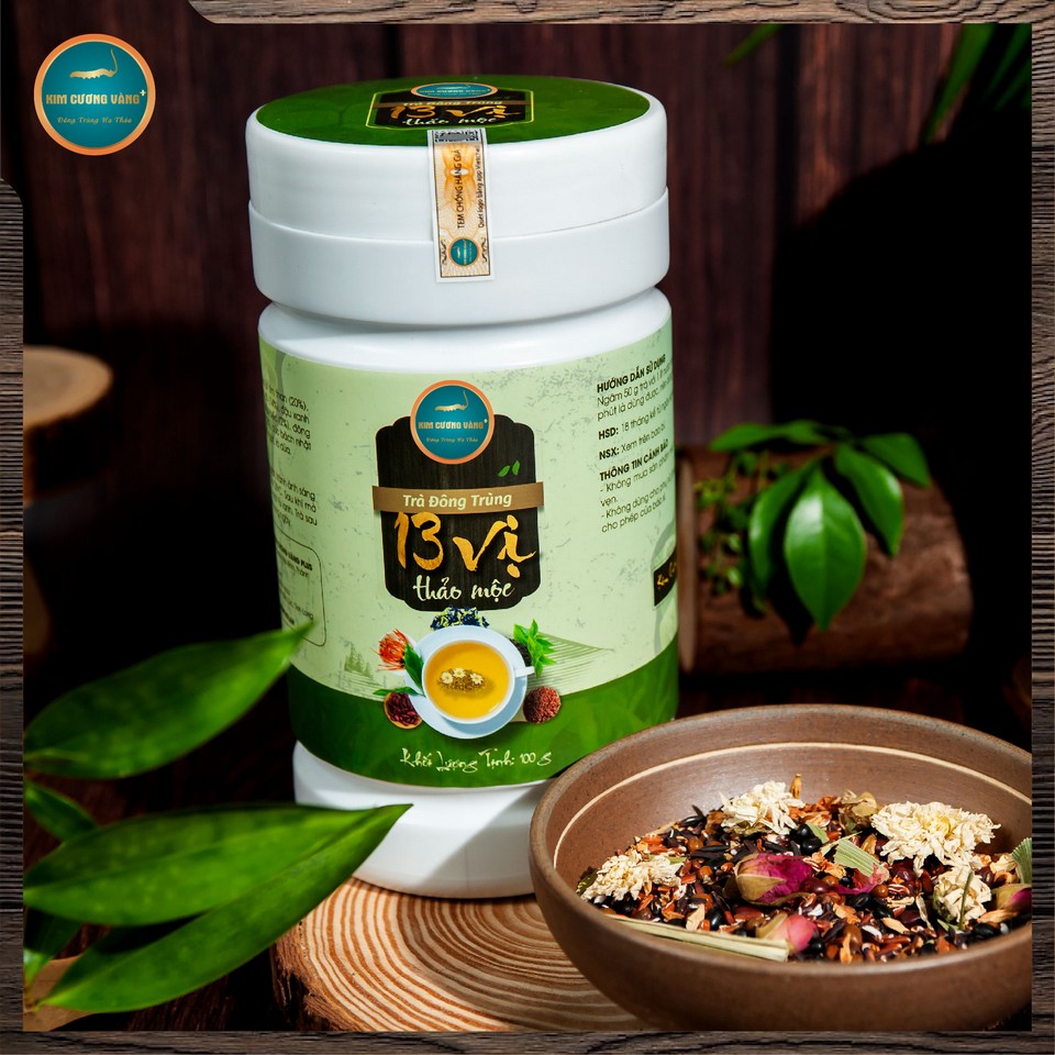 Trà thảo mộc 13 vị Kim Cương Vàng